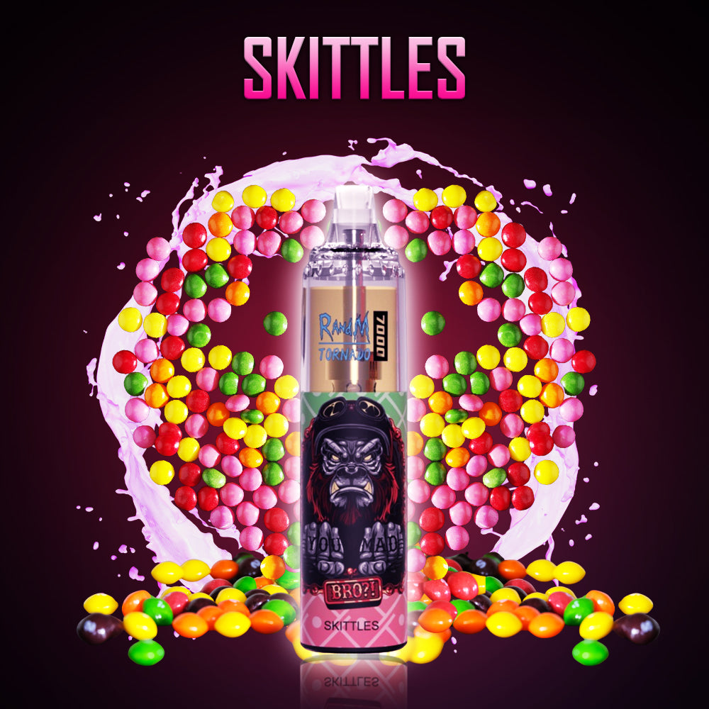 5000 Puffs Skitle Disposable Vape - Fruit | Vapes R Us Australia 9000 Puffs